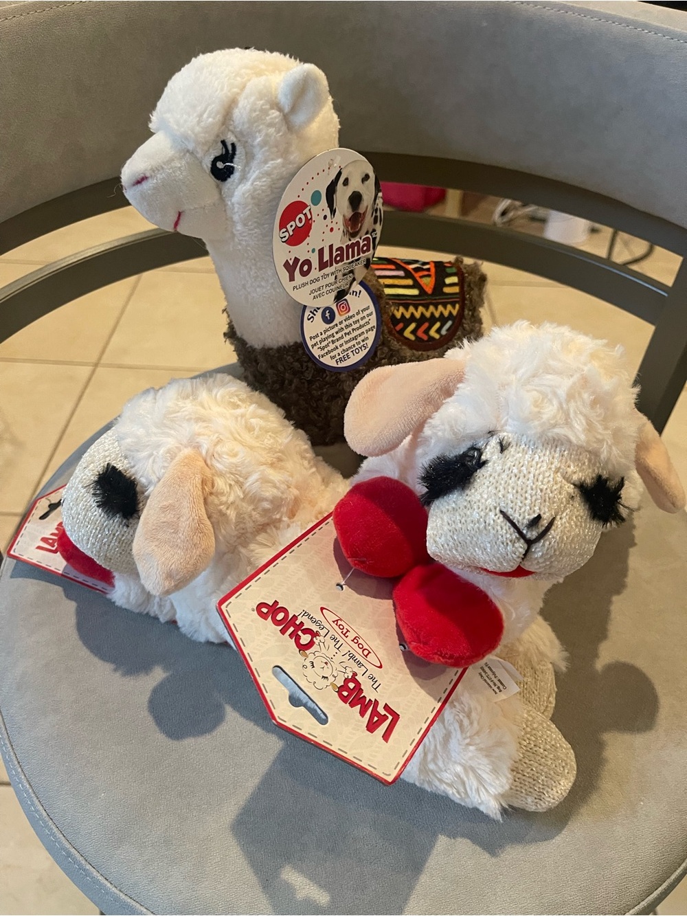 Plush Decor Toy - White and Brown